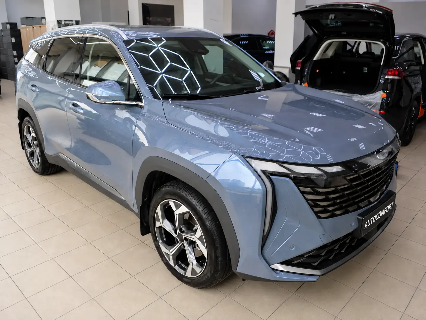 Geely Atlas — автомобиль после шумоизоляции